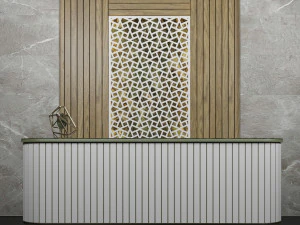 рецепція - офісна стійка 3D Модель