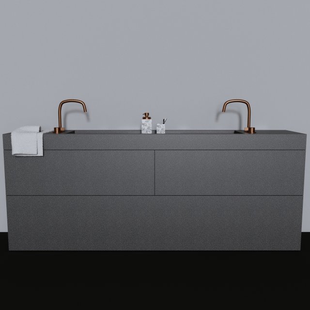 washbasin 3D Model .c4d .max .obj .3ds .fbx .stl .blend 