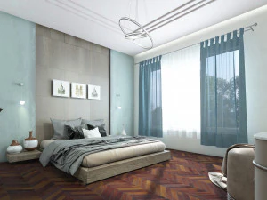 yatak odası i&ccedil; sahnesi 3D Model