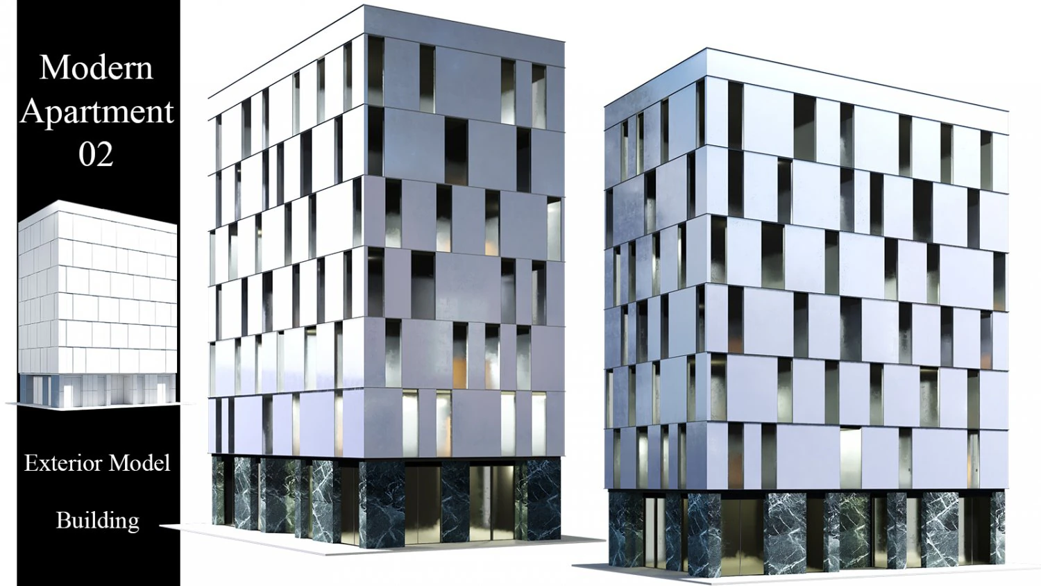 Modern Apartment 02 3D Model .c4d .max .obj .3ds .fbx .stl .blend