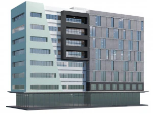 Modern building 03 3D Model