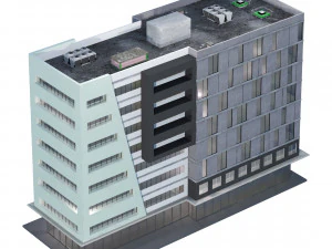 Modern building 03 3D Model