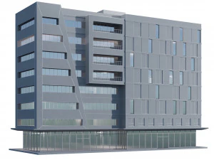 Modern building 03 3D Model
