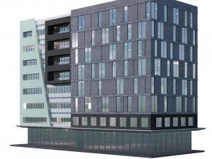 Modern building 03 3D Model