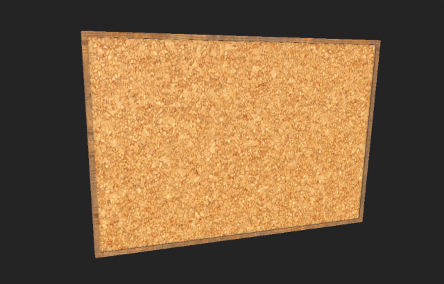 corkboard Modelo 3D .c4d .max .obj .3ds .fbx .stl .blend 