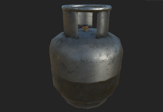 propane tank 3D Model .c4d .max .obj .3ds .fbx .stl .blend 