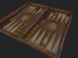 backgammon 3D Model