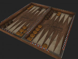 backgammon 3D Model