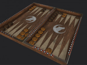 backgammon 3Dモデル