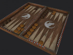 backgammon 3D Model