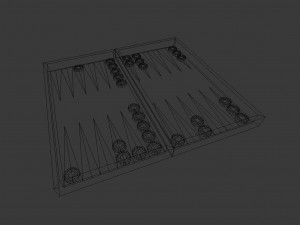 backgammon 3Dモデル
