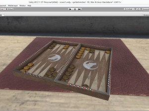 backgammon 3Dモデル