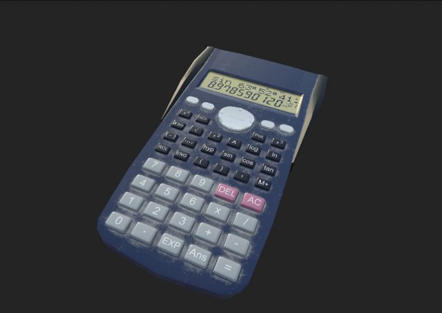 calculator Modelo 3D .c4d .max .obj .3ds .fbx .stl .blend 