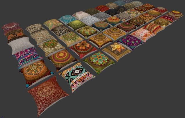 pillow 3D-Modell .c4d .max .obj .3ds .fbx .stl .blend 