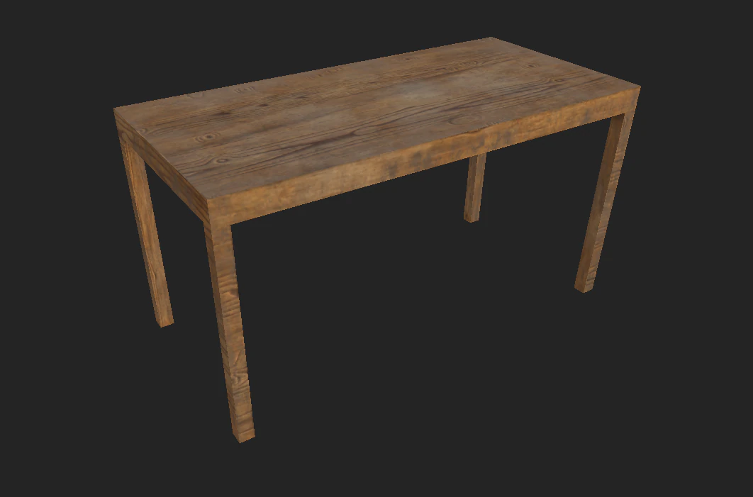 table 3D Model .c4d .max .obj .3ds .fbx .stl .blend 