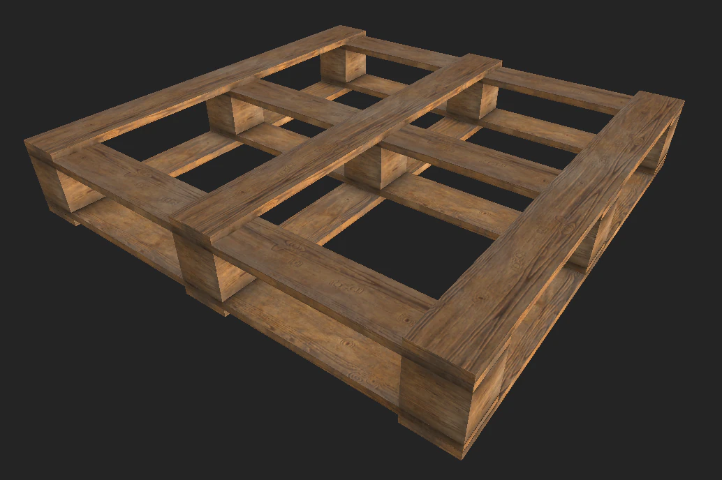 pallet 3D Model .c4d .max .obj .3ds .fbx .stl .blend 