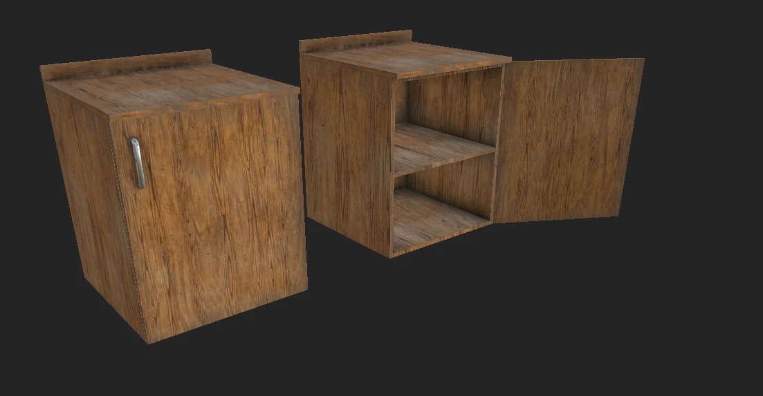 cabinet 3D Model .c4d .max .obj .3ds .fbx .stl .blend 