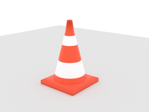 traffic cone Modelo 3D
