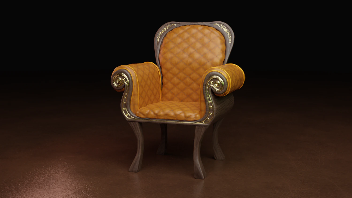 aristocrat sofa 3D Model .c4d .max .obj .3ds .fbx .stl .blend