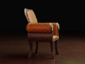 aristocrat sofa Modello 3D