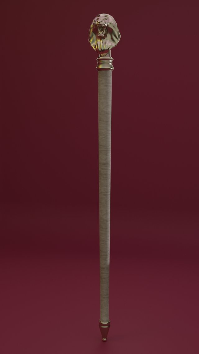 assistive cane Model 3D .c4d .max .obj .3ds .fbx .stl .blend 