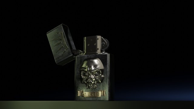 brutal lighter 3D Model .c4d .max .obj .3ds .fbx .stl .blend 