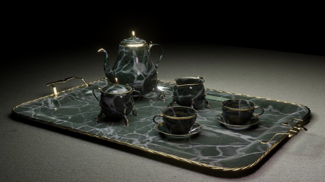 tableware 3D-Modell .c4d .max .obj .3ds .fbx .stl .blend 
