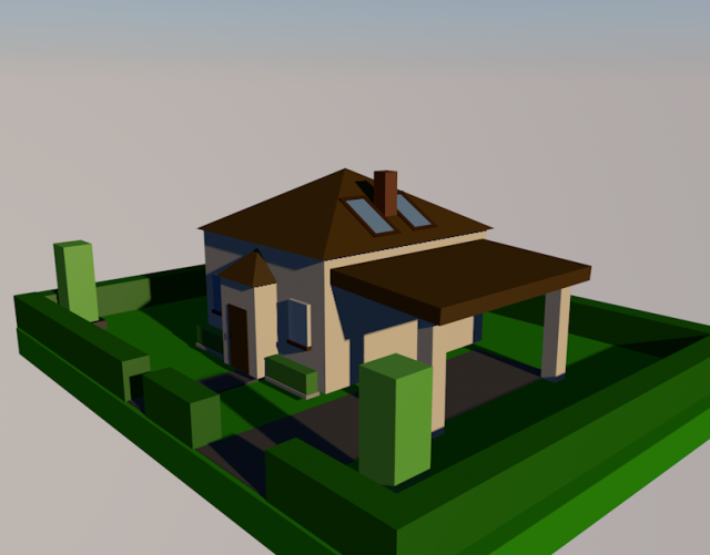 3d home object 3D Model .c4d .max .obj .3ds .fbx .stl .blend