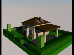 3d 홈 개체 3D 모델