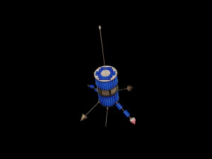 veicolo spaziale andatoc Modello 3D