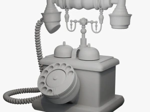 Retro Phone 3D Model