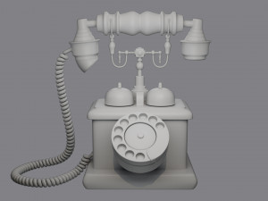Retro Phone Model 3D