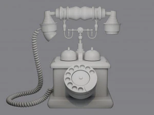 Retro Phone 3D Model