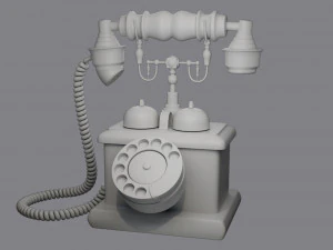Retro Phone 3D Model