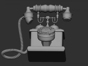Retro Phone 3D Model