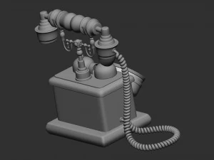Retro Phone 3D Model