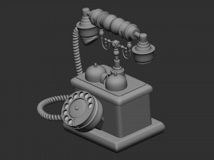 Retro Phone Model 3D