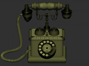 Retro Phone Model 3D