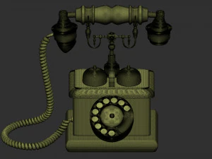 Retro Phone 3D Model