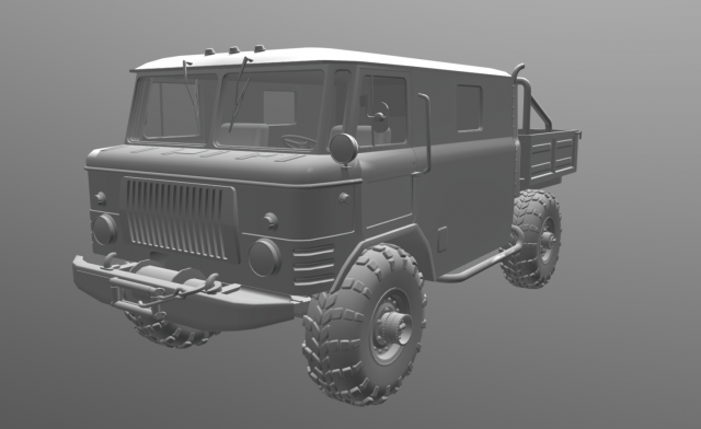 gaz 66 Modello 3D .c4d .max .obj .3ds .fbx .stl .blend 