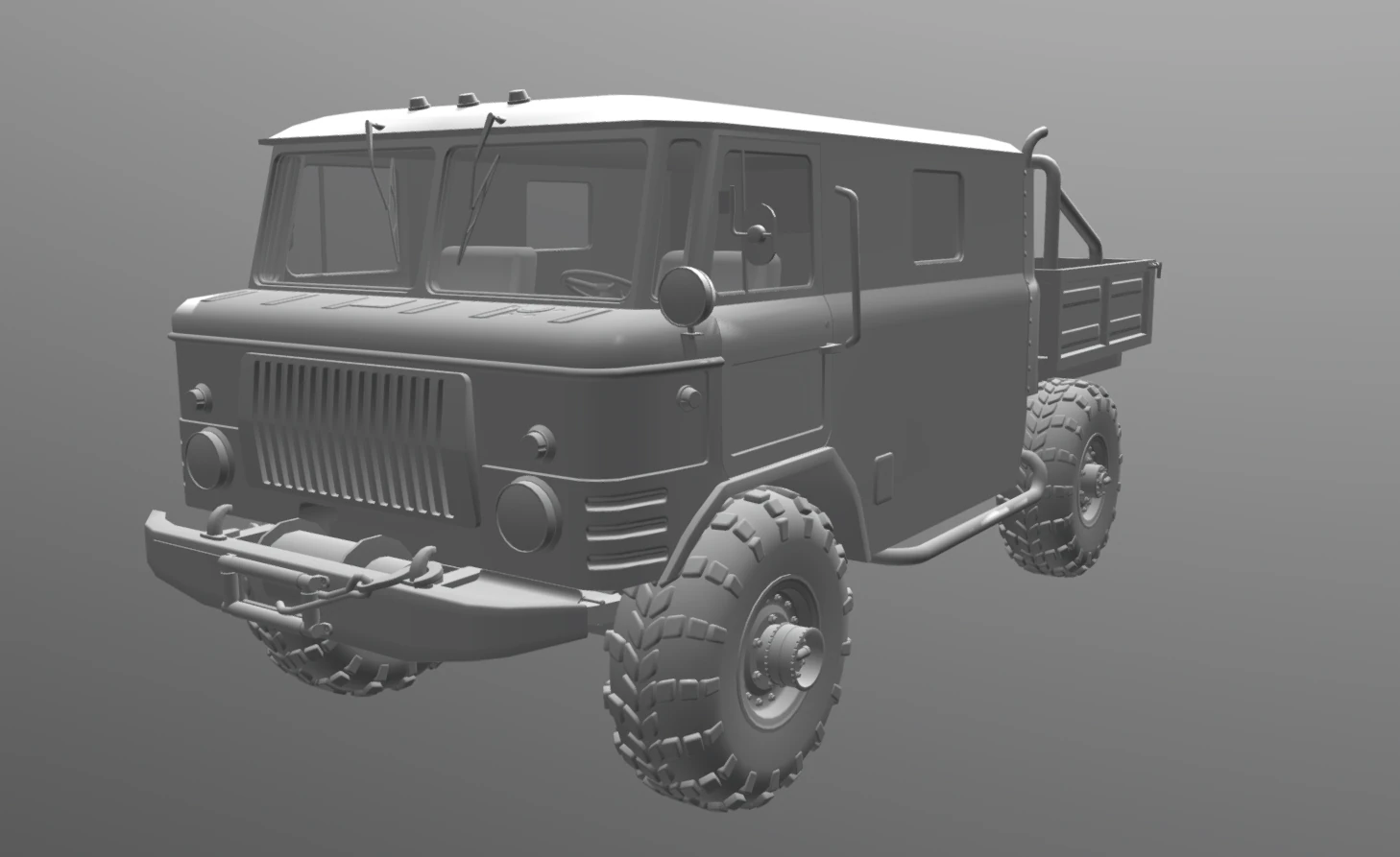 gaz 66 3D Model .c4d .max .obj .3ds .fbx .stl .blend 