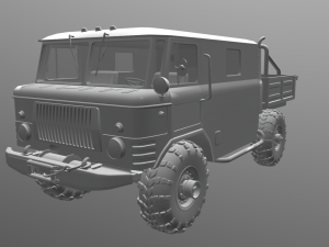 gaz 66 3D Model