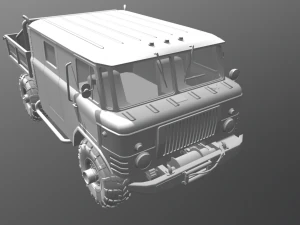 gaz 66 3D Model