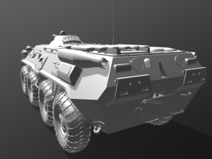 BTR-80 3D मॉडल
