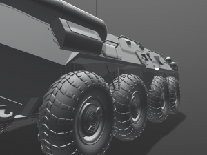 BTR-80 3D मॉडल