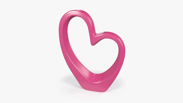 heart sculpture interior decor 3D Model .c4d .max .obj .3ds .fbx .stl .blend 