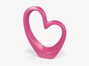 heart sculpture interior decor 3D-Modell