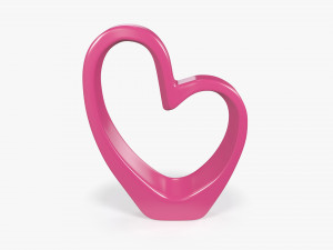 heart sculpture interior decor 3D Model