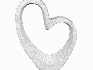 heart sculpture interior decor 3D Model