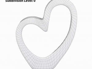 heart sculpture interior decor 3D Model